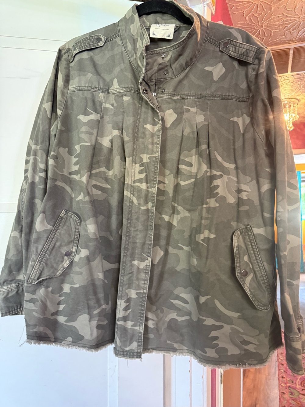 Camouflage Utility Jacket - Green Camo